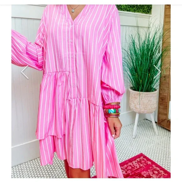 strapless open back dress Handwoven Khadi Striped Kurta for Women main image 1